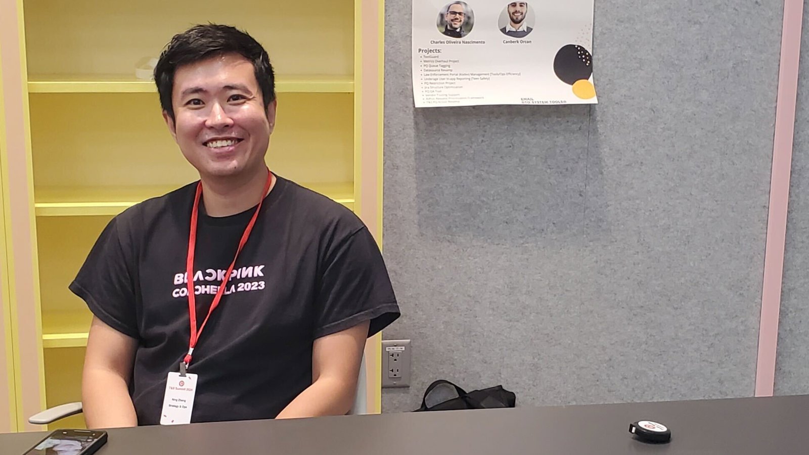 a person sitting at a table