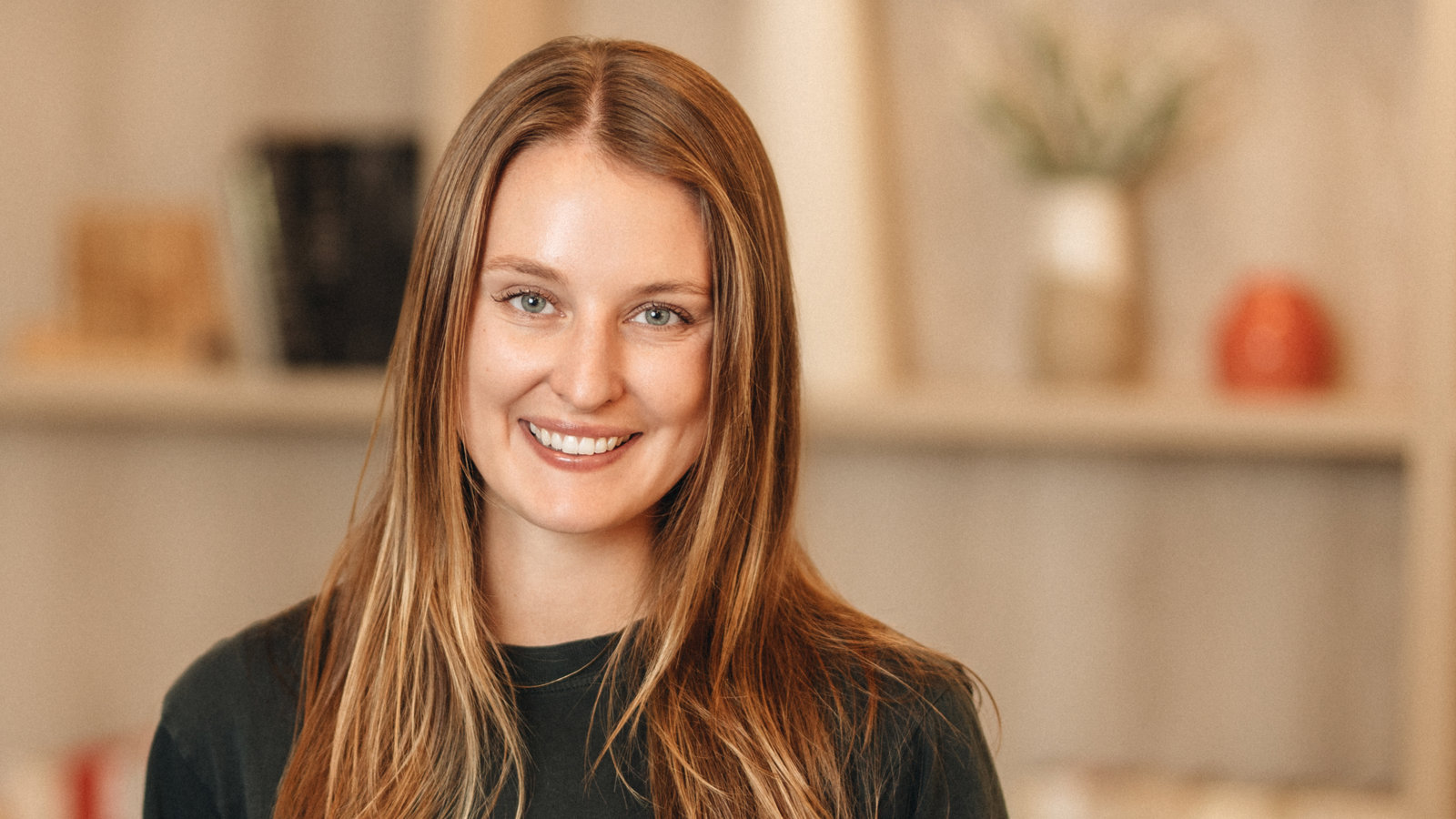 a person smiling at camera