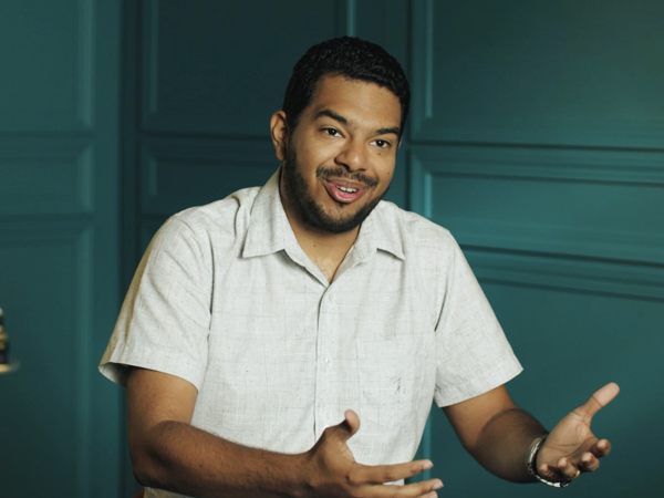 a person in a white shirt